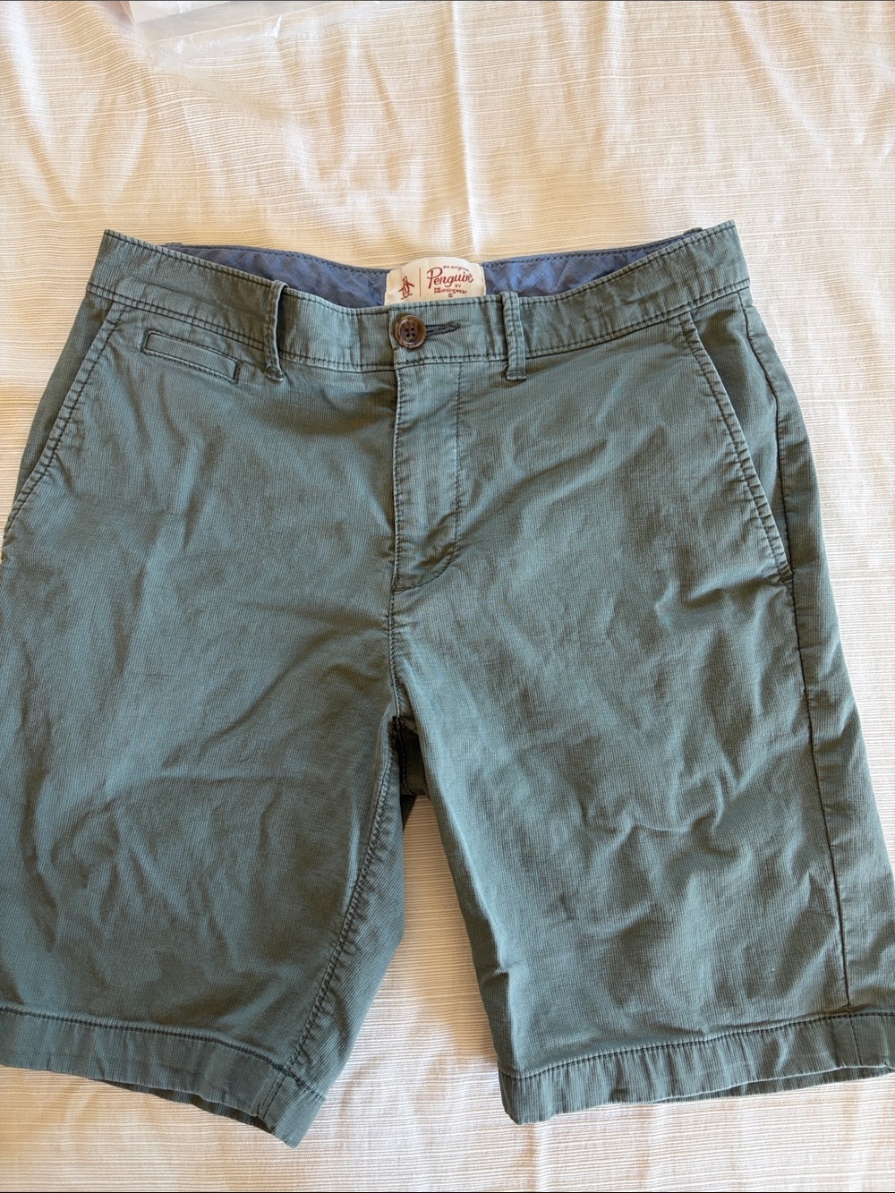 Original Penguin Men's Sage Green Chino Shorts